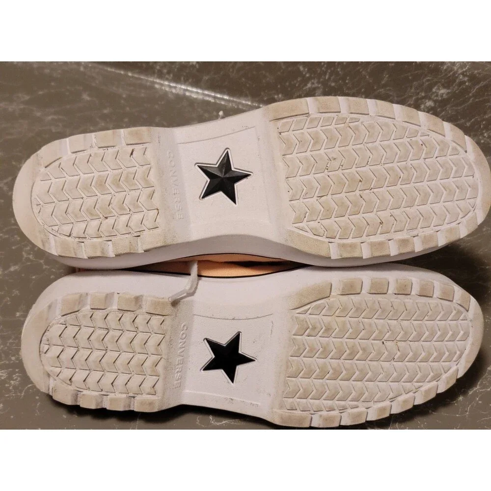 Converse Platform High Top Sneakers Peach White - Picture 6 of 7